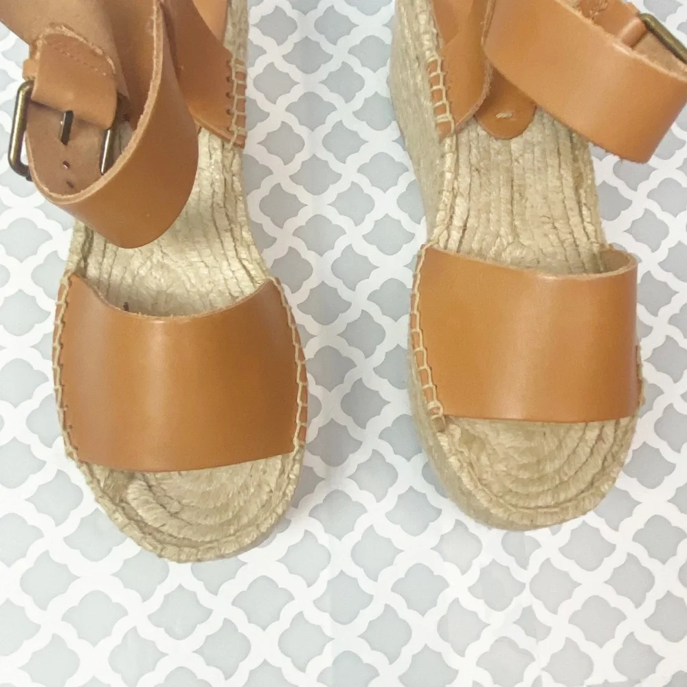 NIB Soludos Minorca High Platform Leather Sandal